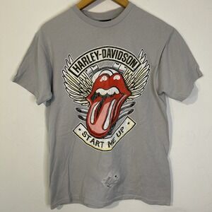Harley-Davidson Men's Rolling Stones "Start Me Up" T-Shirt - Size Medium